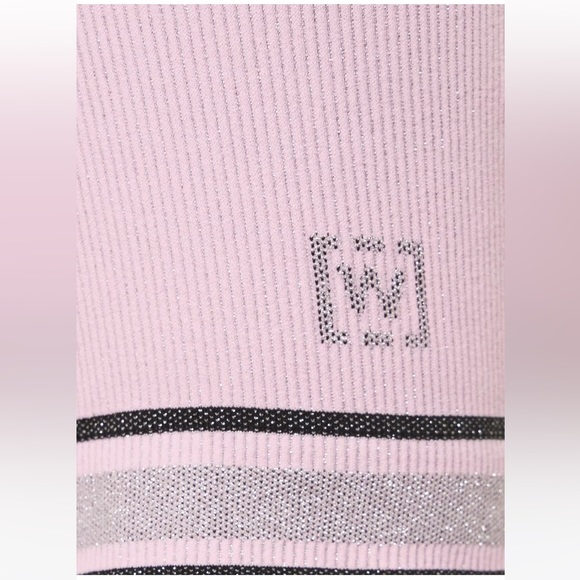NWT Wolford Shaping Stripes Striped stretch knit Crop Top
